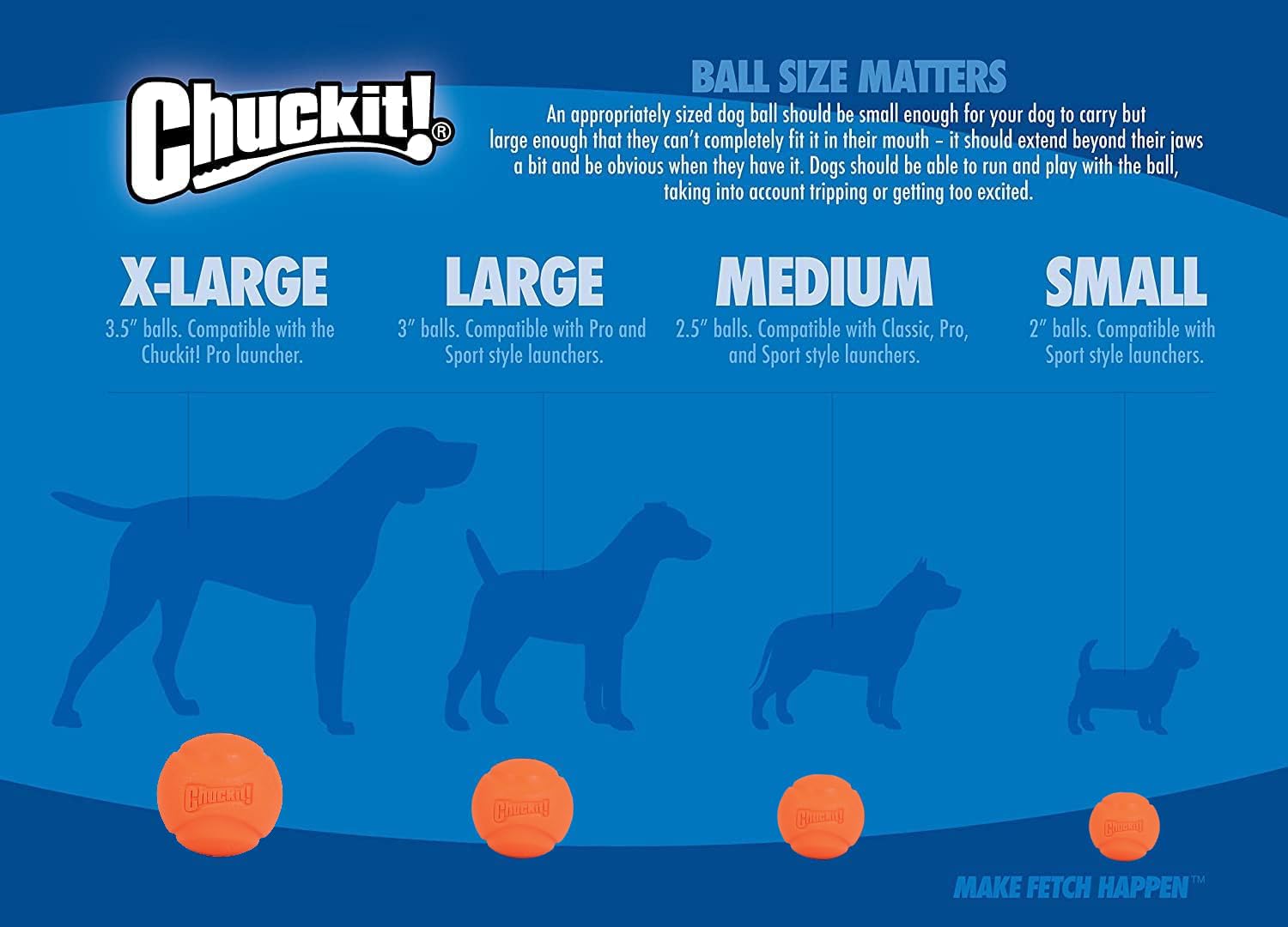 Chuckit! Pelota colores surtidos para identificar a tu perro.