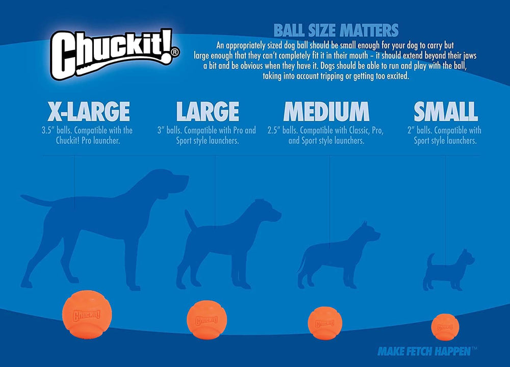 Chuckit! Pelota colores surtidos para identificar a tu perro.