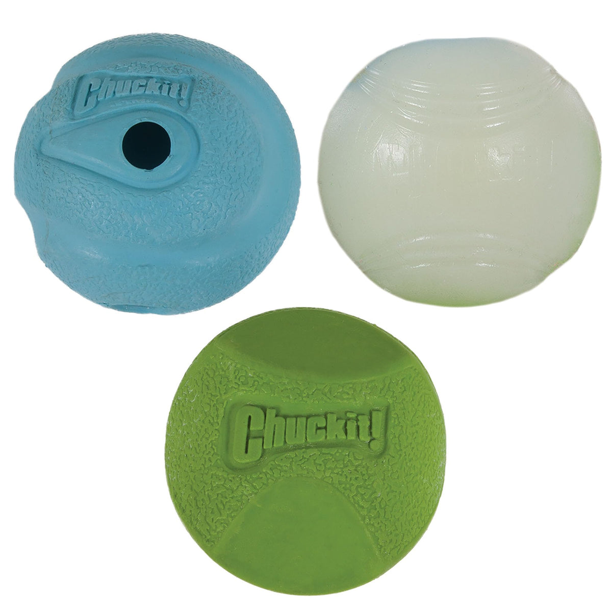 Chuckit! Pelota errática para juego interactivo y estimulante.