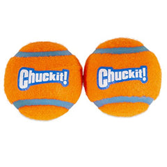 La Chuckit! Pelota tenis para perros grande, paquete de dos, ideal para juego al aire libre.