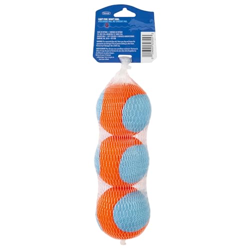 Chuckit! pelotas de colores brillantes para encontrar en agua y tierra.