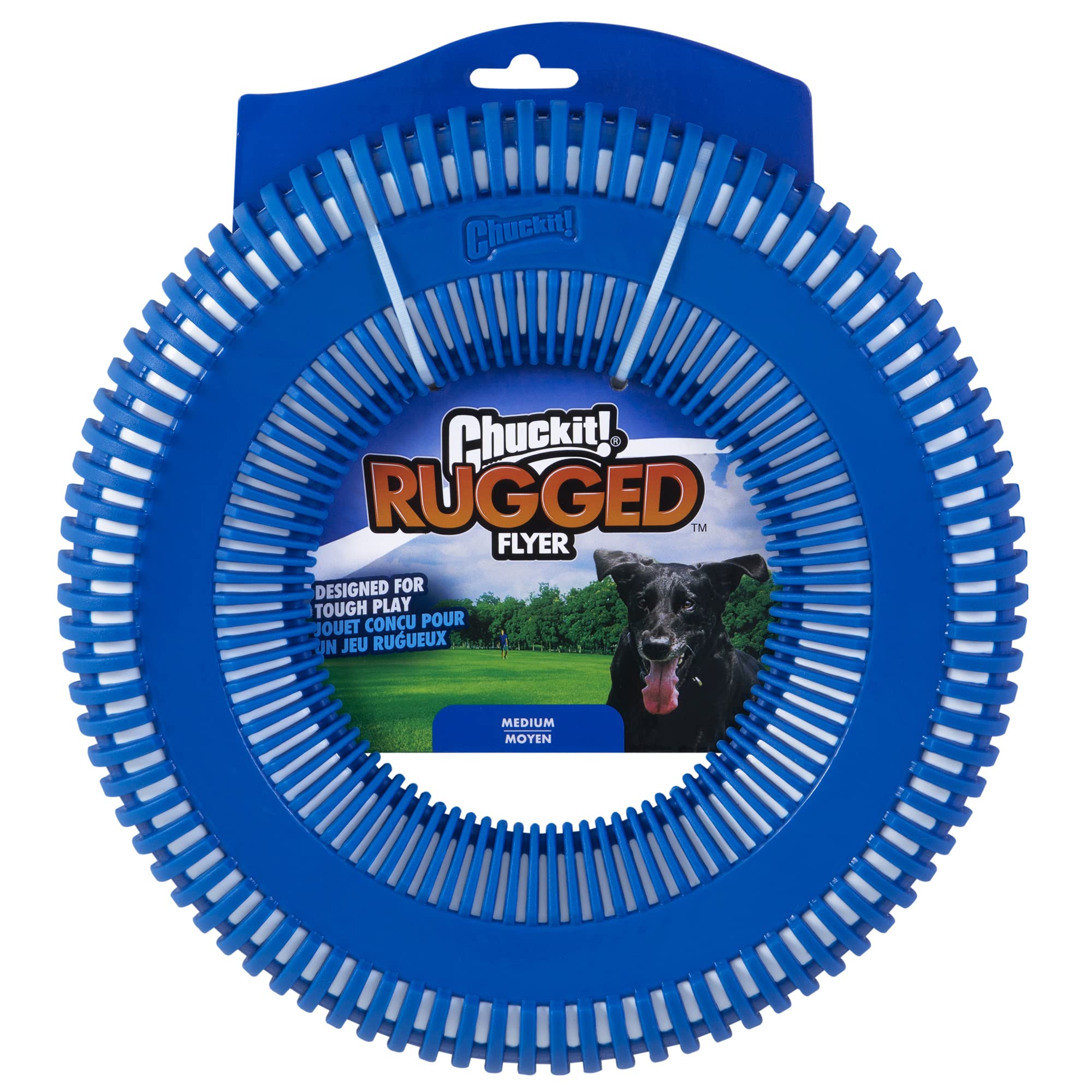 Chuckit! Rugged Flyer disco volador mediano para perros, ideal para juegos al aire libre.