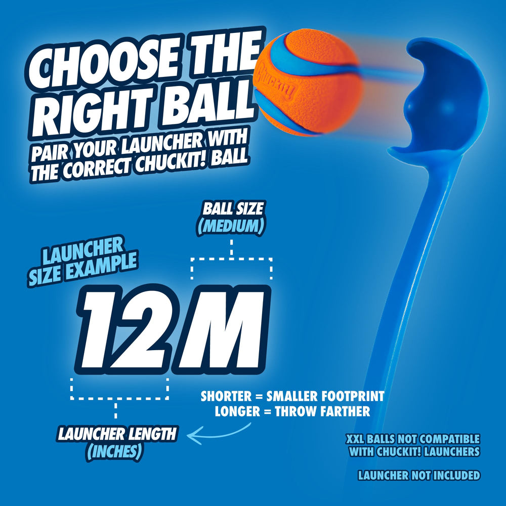 Chuckit! Sport 12M, mango de 12 pulgadas facilita lanzar sin agacharse.