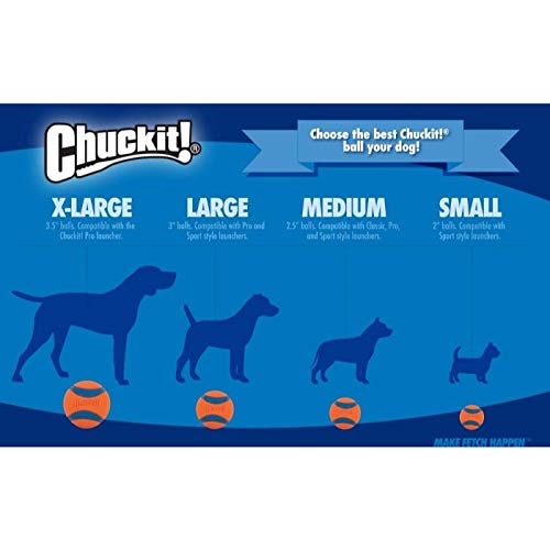 Chuckit Strato Ball balón de goma natural duradero para juego diario.