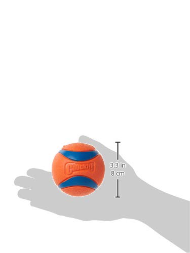 Bola Chuckit Ultra Grande en exterior: fácil de limpiar y compatible con lanzador.