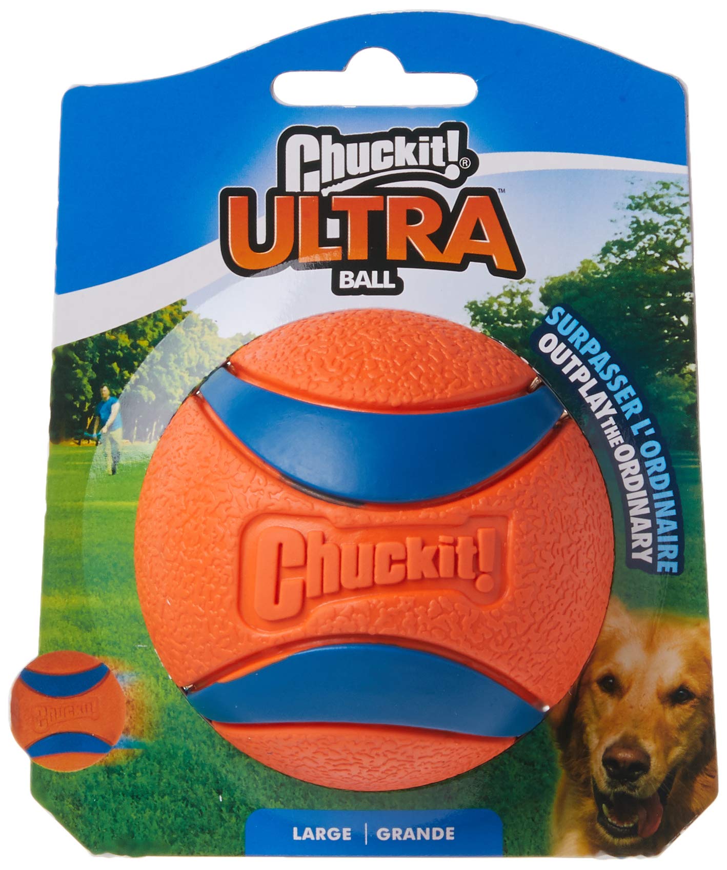 Pack de bolas Ultra Grandes Chuckit: lanzamiento sin agacharte y cómodo.
