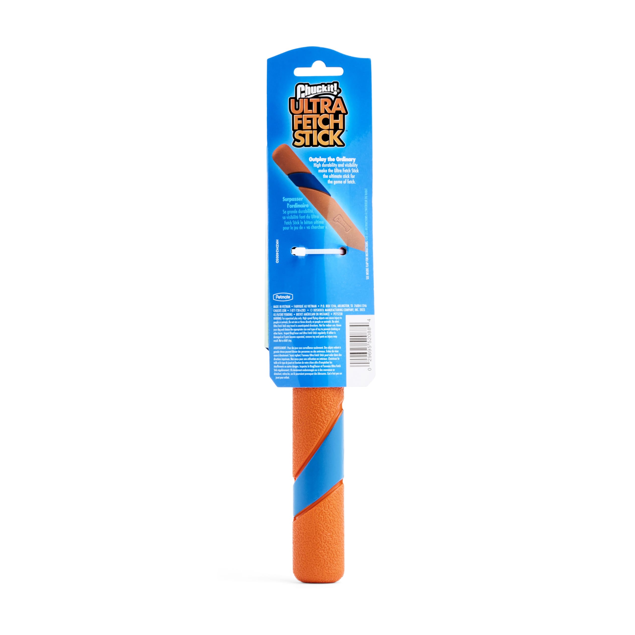 Chuckit Ultra Fetch Stick compatible con lanzador RingChaser para menos esfuerzo