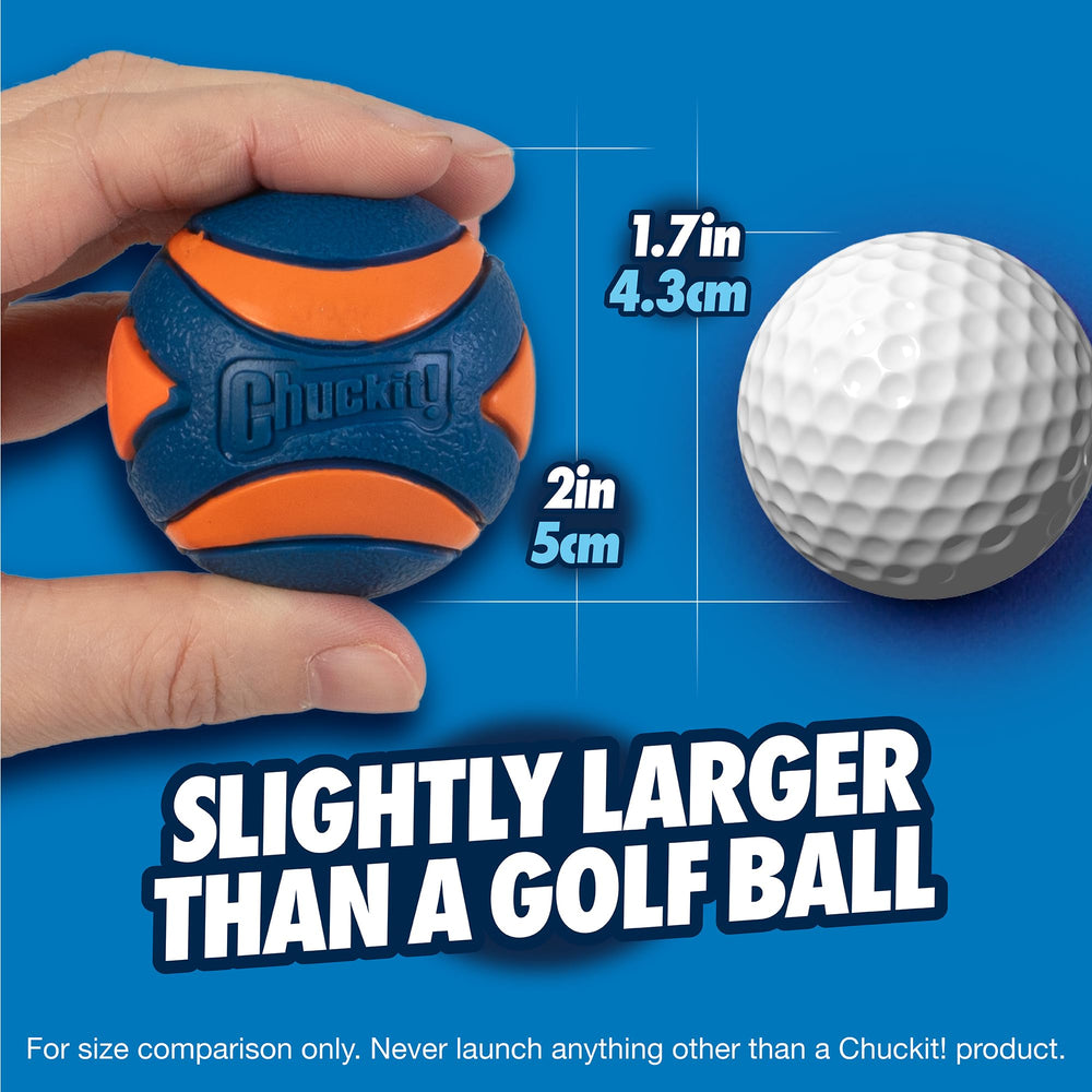 Chuckit Ultra Squeaker Ball con sonido integrado para mayor emoción durante el juego de traer.