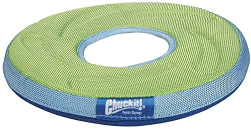 Chuckit Zipflight sobre agua: flotante y visible para juego en orilla