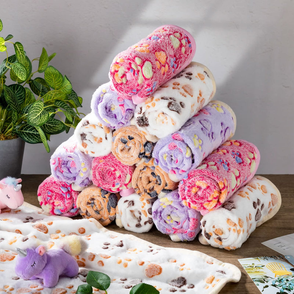 Manta Chumia con huellas para mascotas, ideal como cama portátil