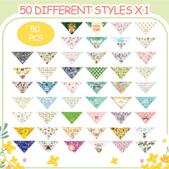 Chunful bandanas ajustables de 65 x 45 cm para perros y gatos