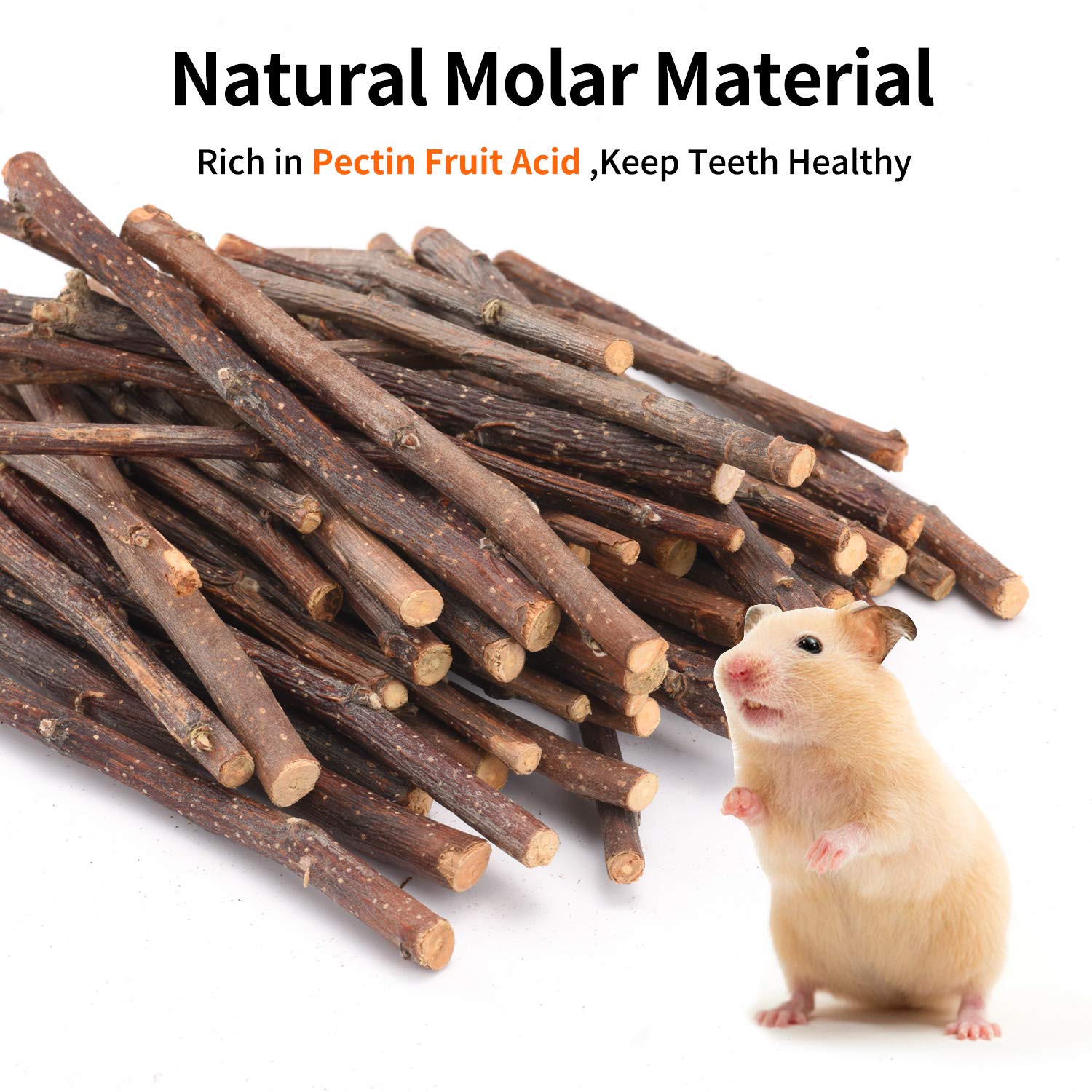 CHUHUAYUAN Apto para conejos y chinchillas: snack duradero y práctico.