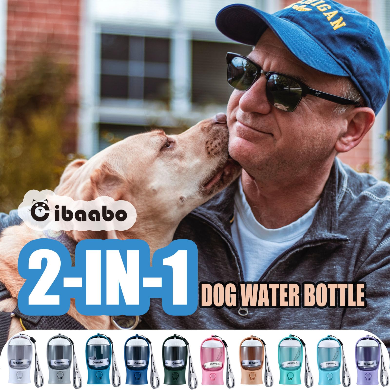 Cibaabo con capacidad de 300 ml para paseos cortos.