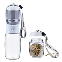Cibaabo botella-agua-contenedor-alimento, ideal para paseos con snacks para perros.