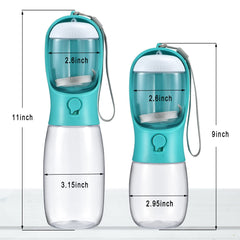Cibaabo botella para perros 300ml, perfecto para paseos cortos.