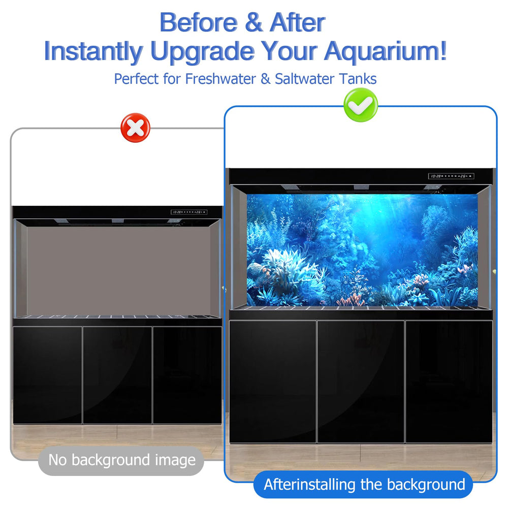 Fondo CICK SEED, escena submarina detallada para peces y decoración.
