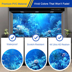 Fondo acuario para tanques 10-100 galones de CICK SEED, integración versátil