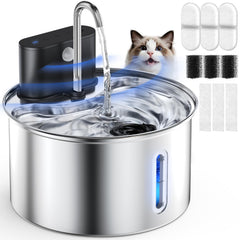 Cityflee fuente agua gatos inalámbrica: ideal para colocar cerca de las zonas favoritas