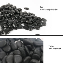 CJGQ piedras negras para suculentas, relleno decorativo útil