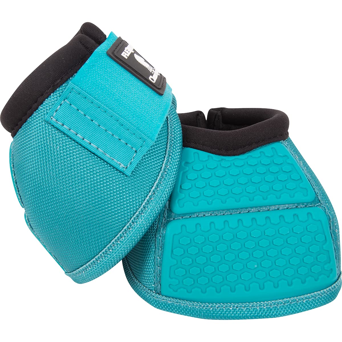 Classic Equine Flexión Sin Giro, bota de casco Aqua Large para protección durante entrenamientos.