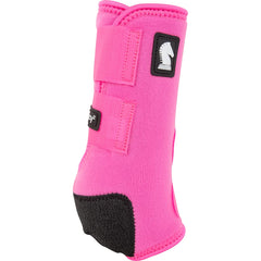Legacy2 de Classic Equine en bota trasera, destacando protección para maniobras intensas.