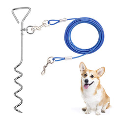 CLKHOWL cable amarre para perro de 30 ft, libertad segura al aire libre.