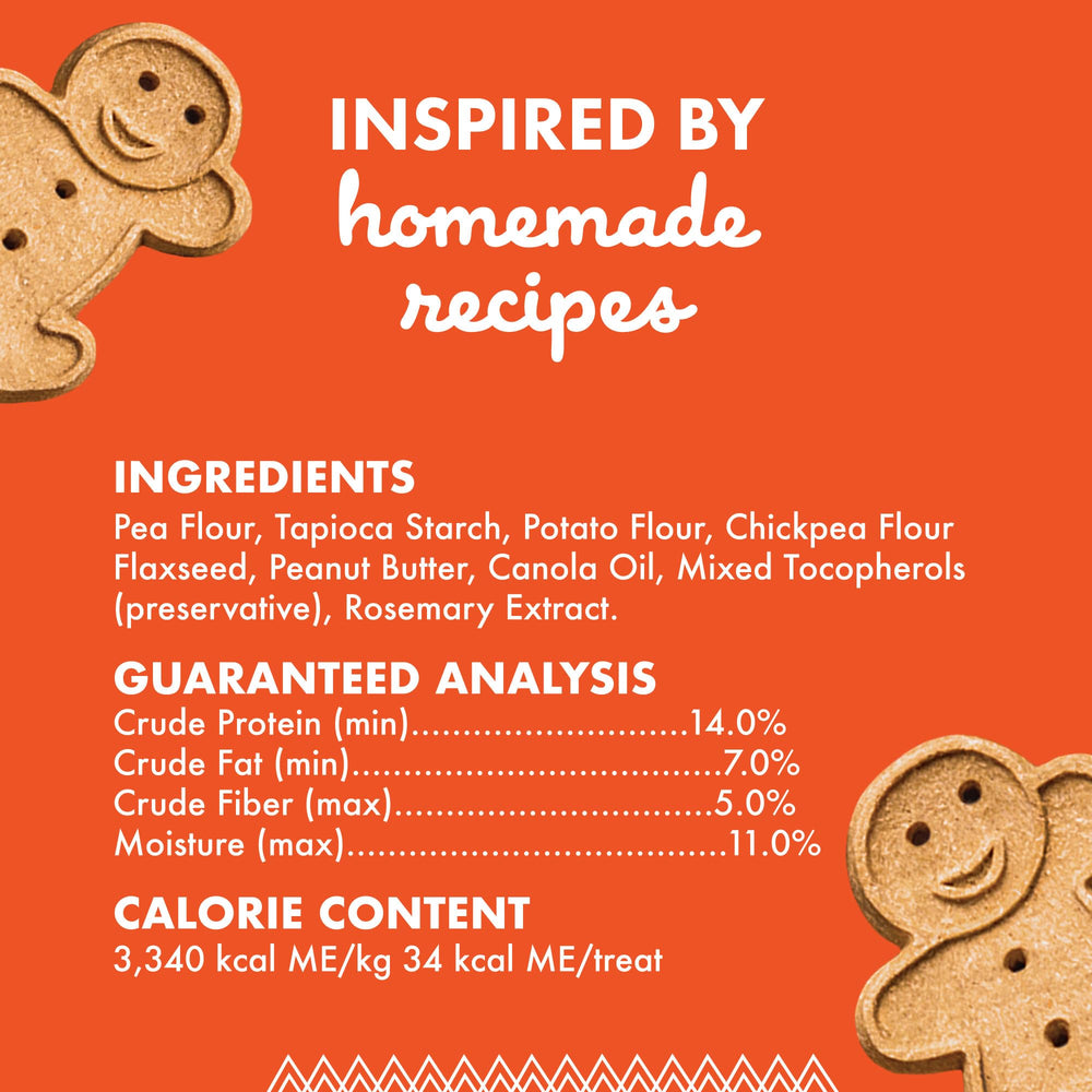 Buddy Biscuits: mantequilla de cacahuete natural en cada bocado.