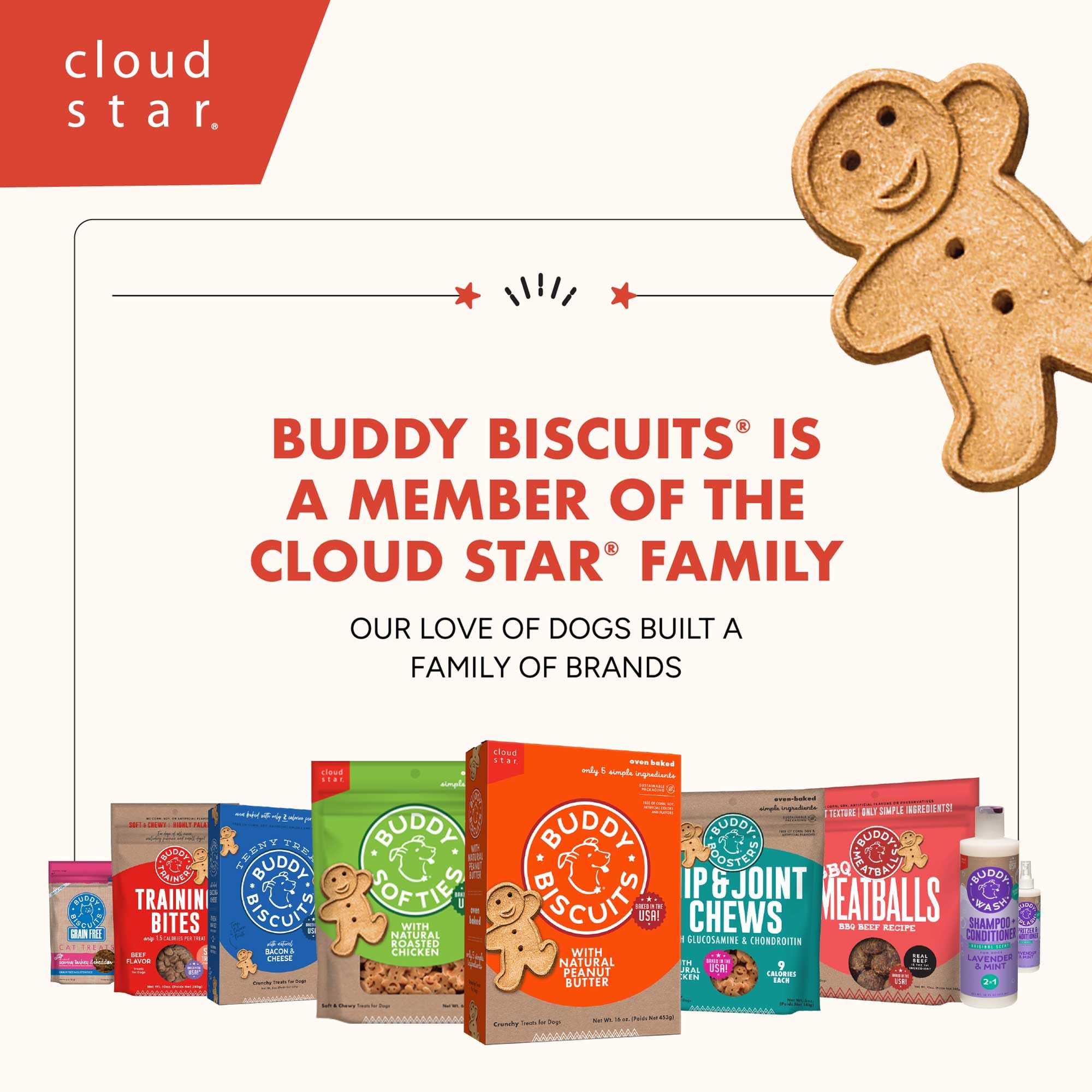Buddy Biscuits: aptas para perros de todas las edades y tamaños.