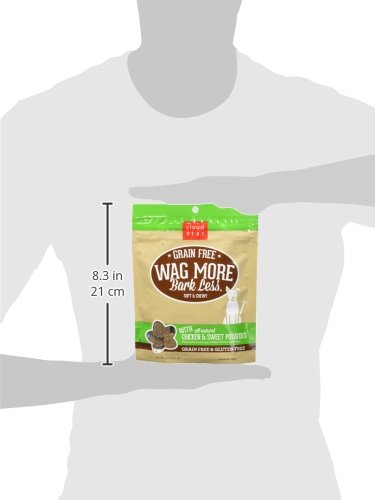 Mordisco pequeño de Wag More Bark Less, 8 calorías por pieza