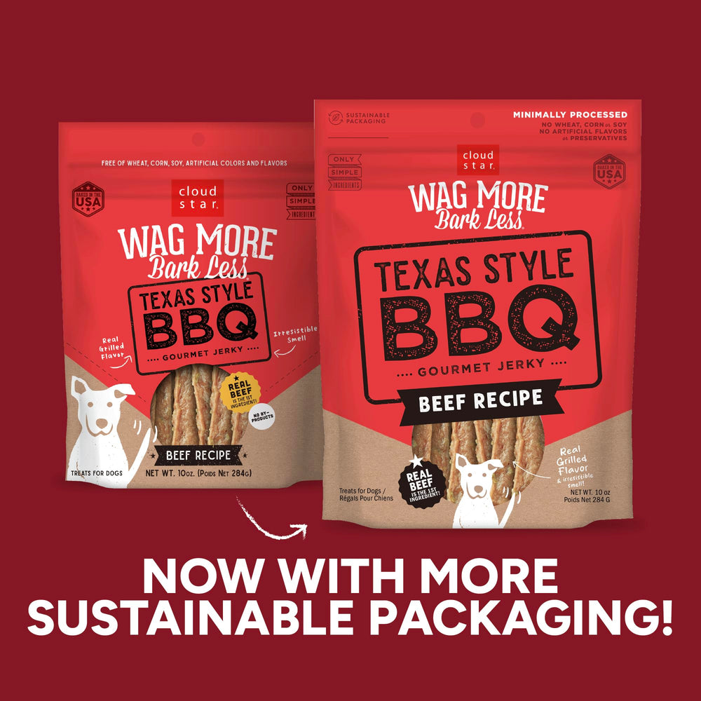 Cloud Star Wag More Bark Less: res como ingrediente principal, snack sabroso para perros.