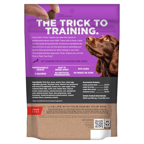 Tricky Trainers: Bocados para entrenamiento de perros, sabor a hígado y premio de bajo calorías.
