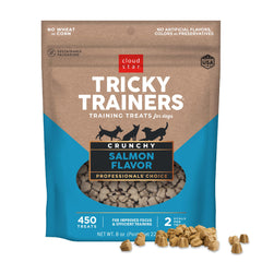 Cloud Star Tricky Trainers, sabor salmón, empaque de 8 onzas para entrenamiento diario.