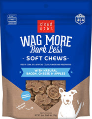 Cloud Star Wag More Bark Less: bocaditos suaves con tocino natural para perros
