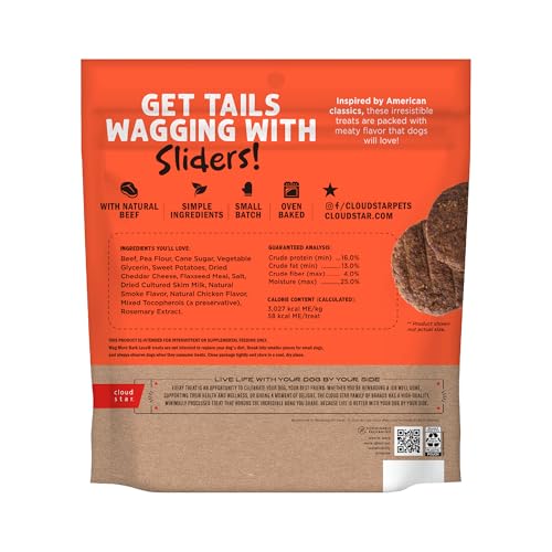 Cloud Star Wag More Bark Less Sliders: ingredientes reales y sin granos para perros