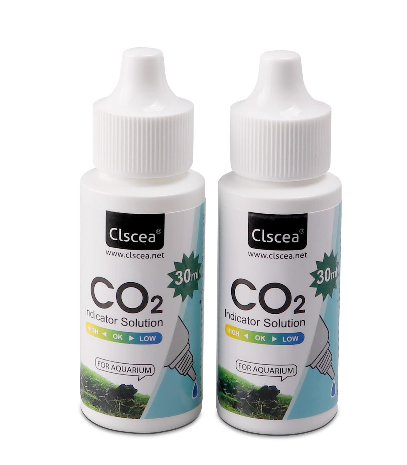 Clscea indica CO2 con dos soluciones de 30 ml para acuarios plantados.