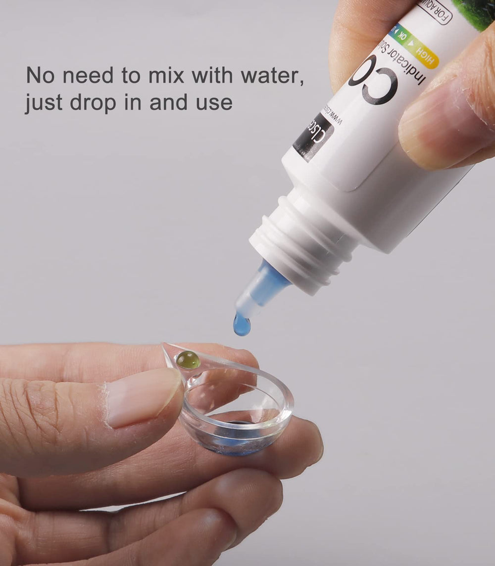 Clscea indicador CO2 de 60 ml para monitoreo práctico en acuarios plantados.
