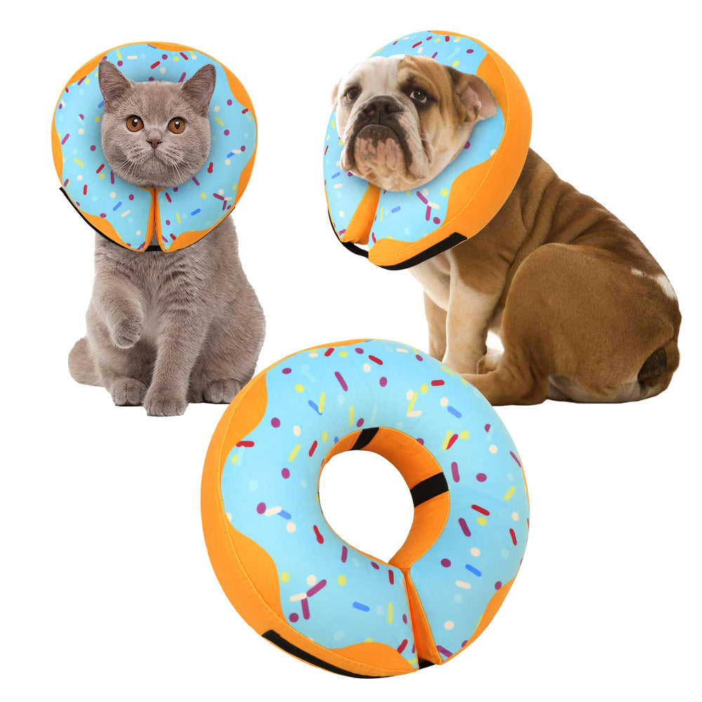 Collar rosquilla inflable de Cneo en mascota, protección suave para la recuperación.