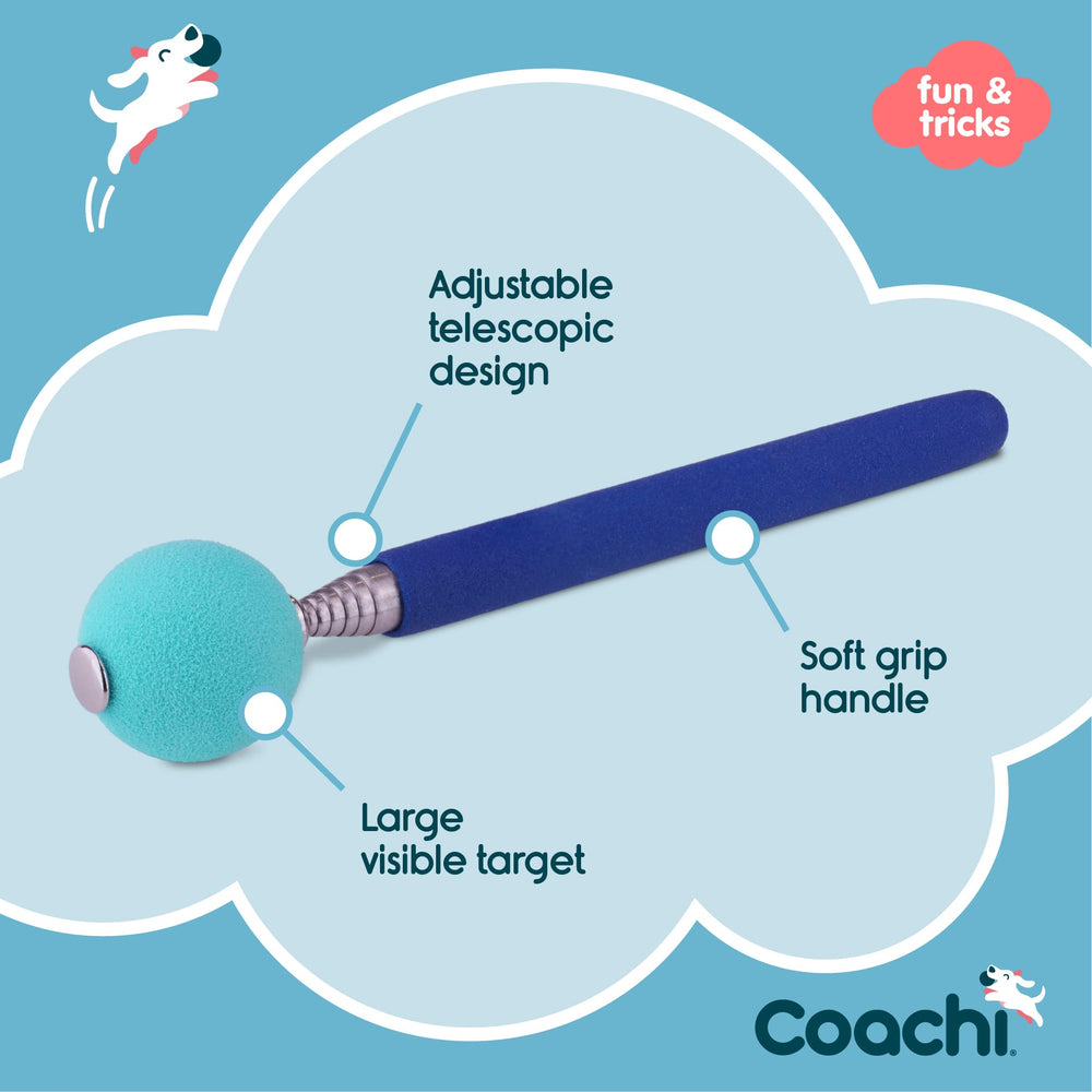 Coachi varita guía diseño telescópico facilita transporte y entrenamiento.