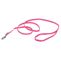 Correa Coastal Pet de un hilo en rosa neón, duradera para paseos de 6 pies