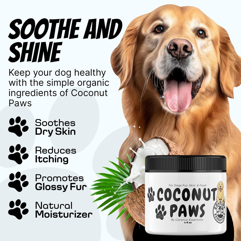 Coconut Essentials Coconut Paws protege la piel de perros y patas.