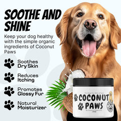 Coconut Essentials Coconut Paws protege la piel de perros y patas.
