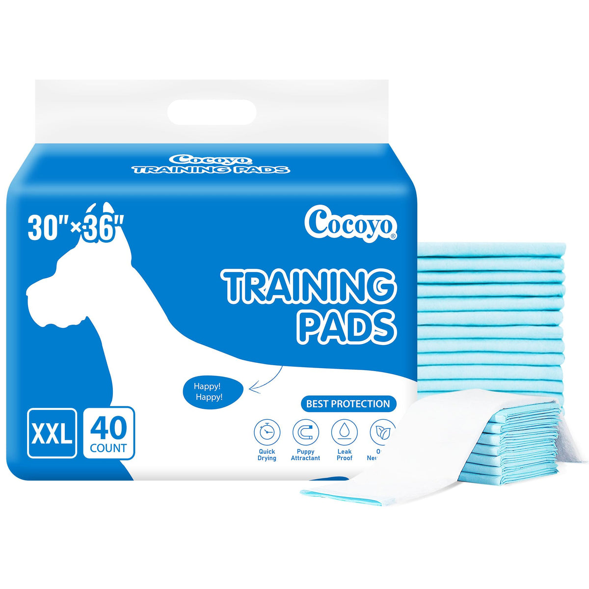 COCOYO almohadillas-entrenamiento 30x36: tamaño ideal para entrenar perros en casa