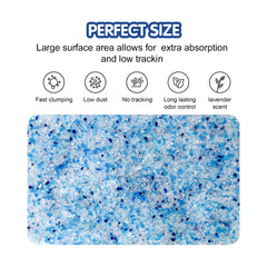 COCOYO cristales de sílice lavanda con textura suave para la comodidad de la mascota.