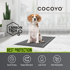 COCOYO pads ocultan manchas de orina gracias a la superficie oscura.