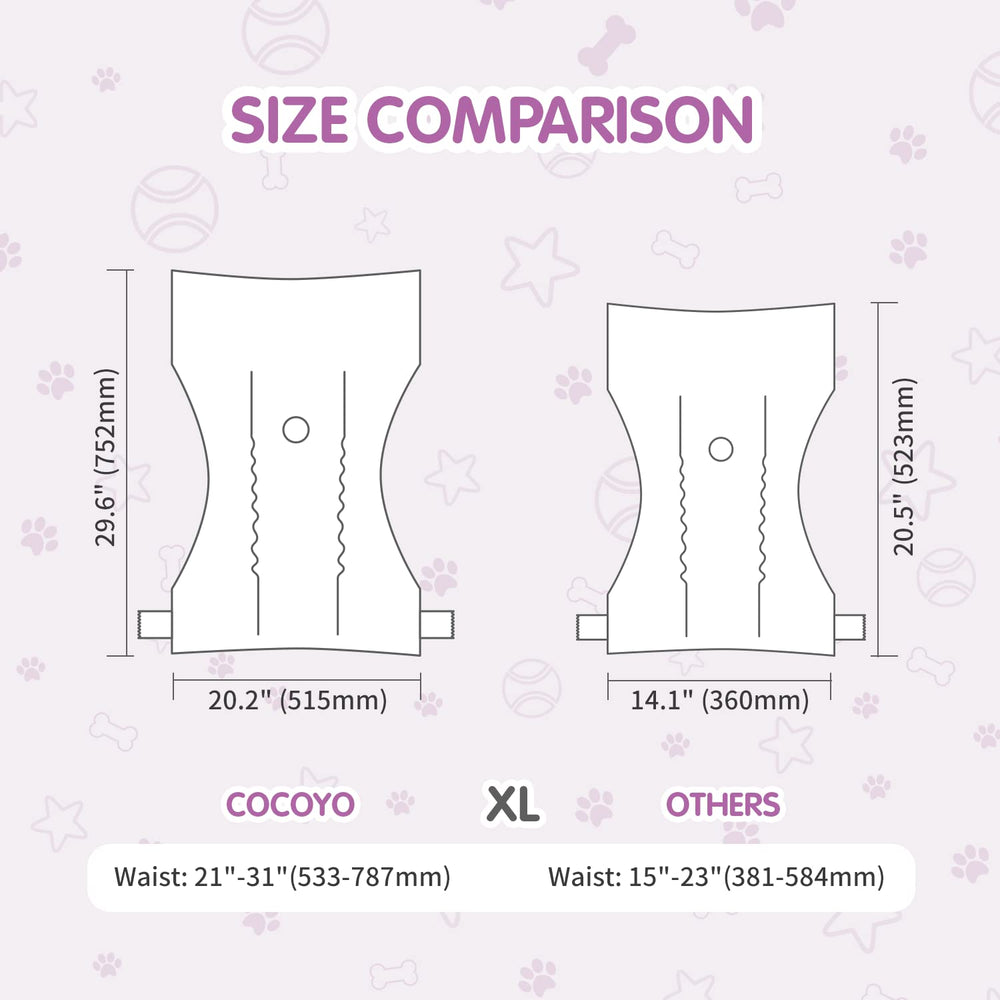 COCOYO pañales para perros femeninos con absorción superior para noches tranquilas.