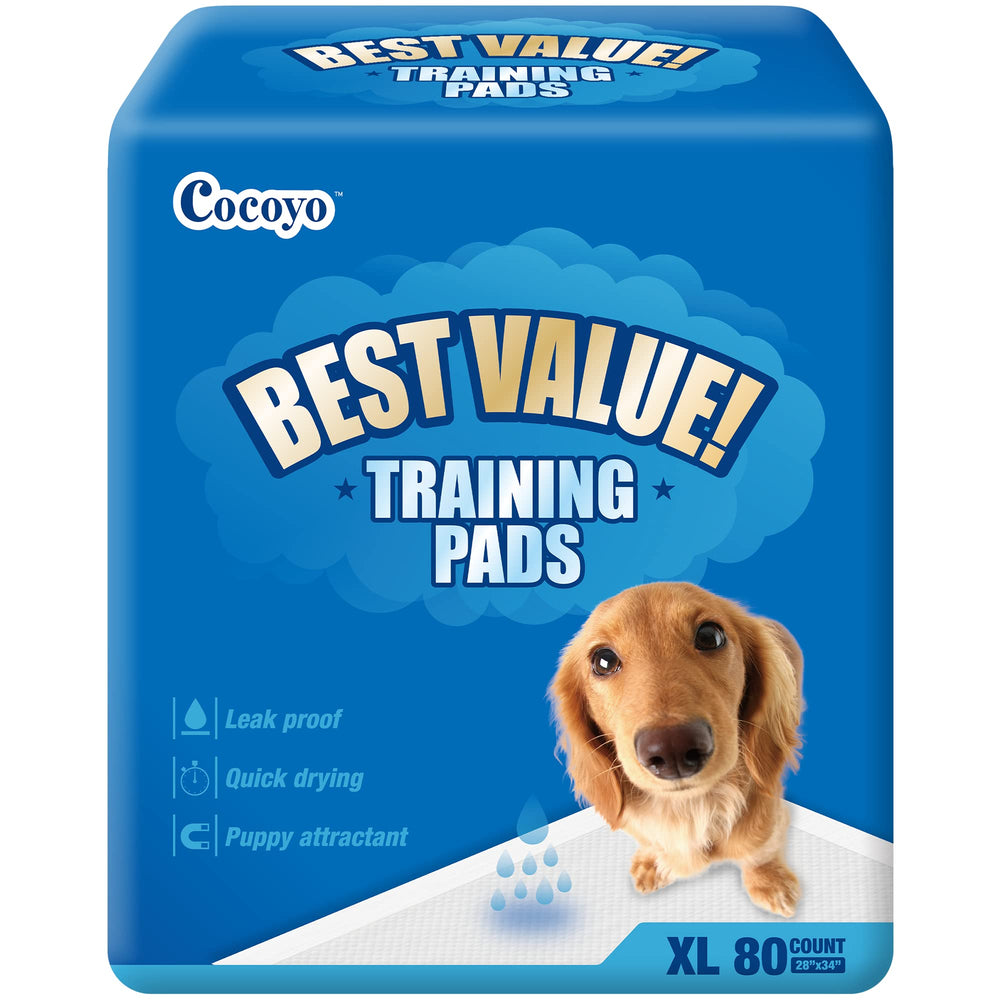 COCOYO paños de entrenamiento 28x34 en azul y blanco para entrenamiento en casa.