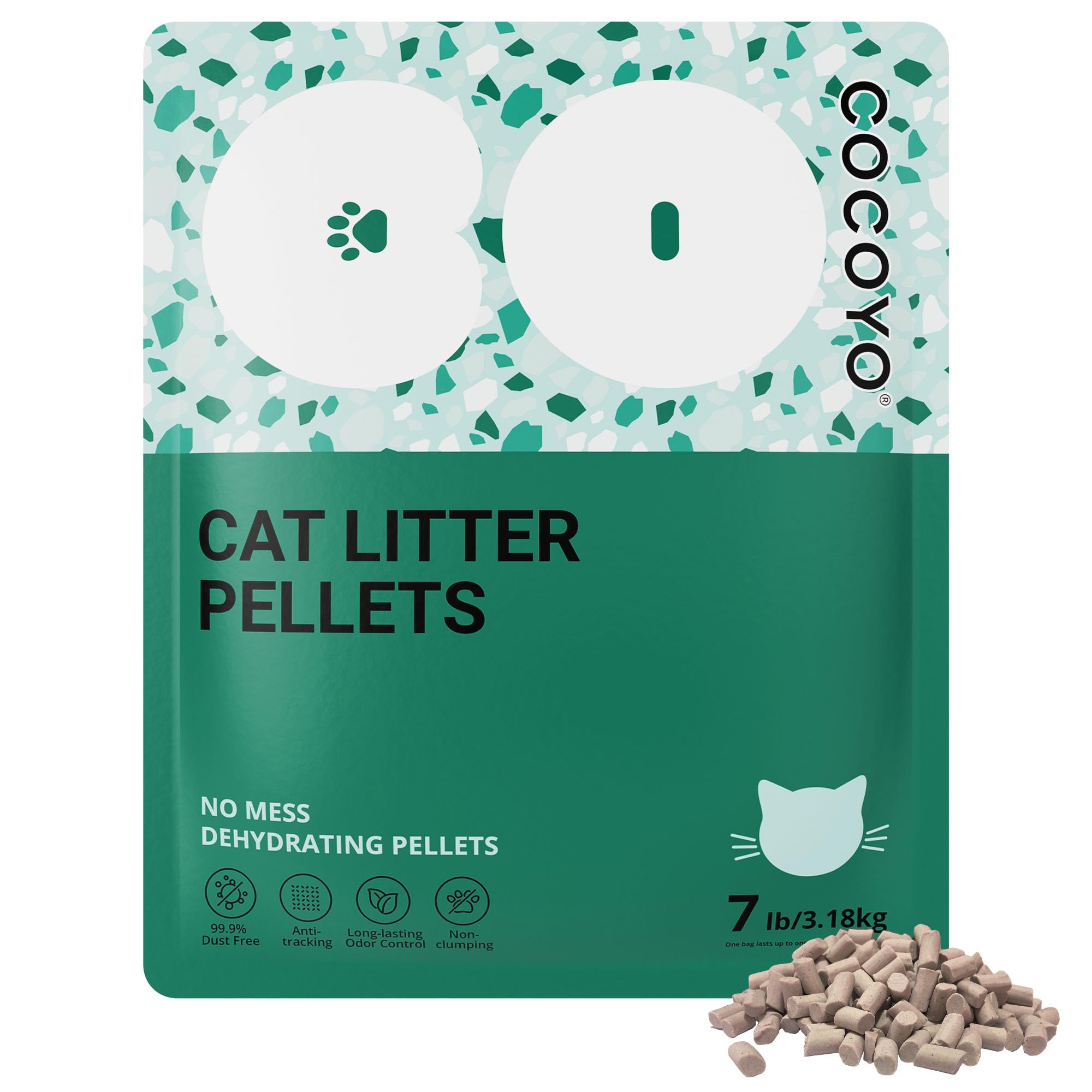 COCOYO pellets de zeolita muestran control de olores prolongado en la caja de arena