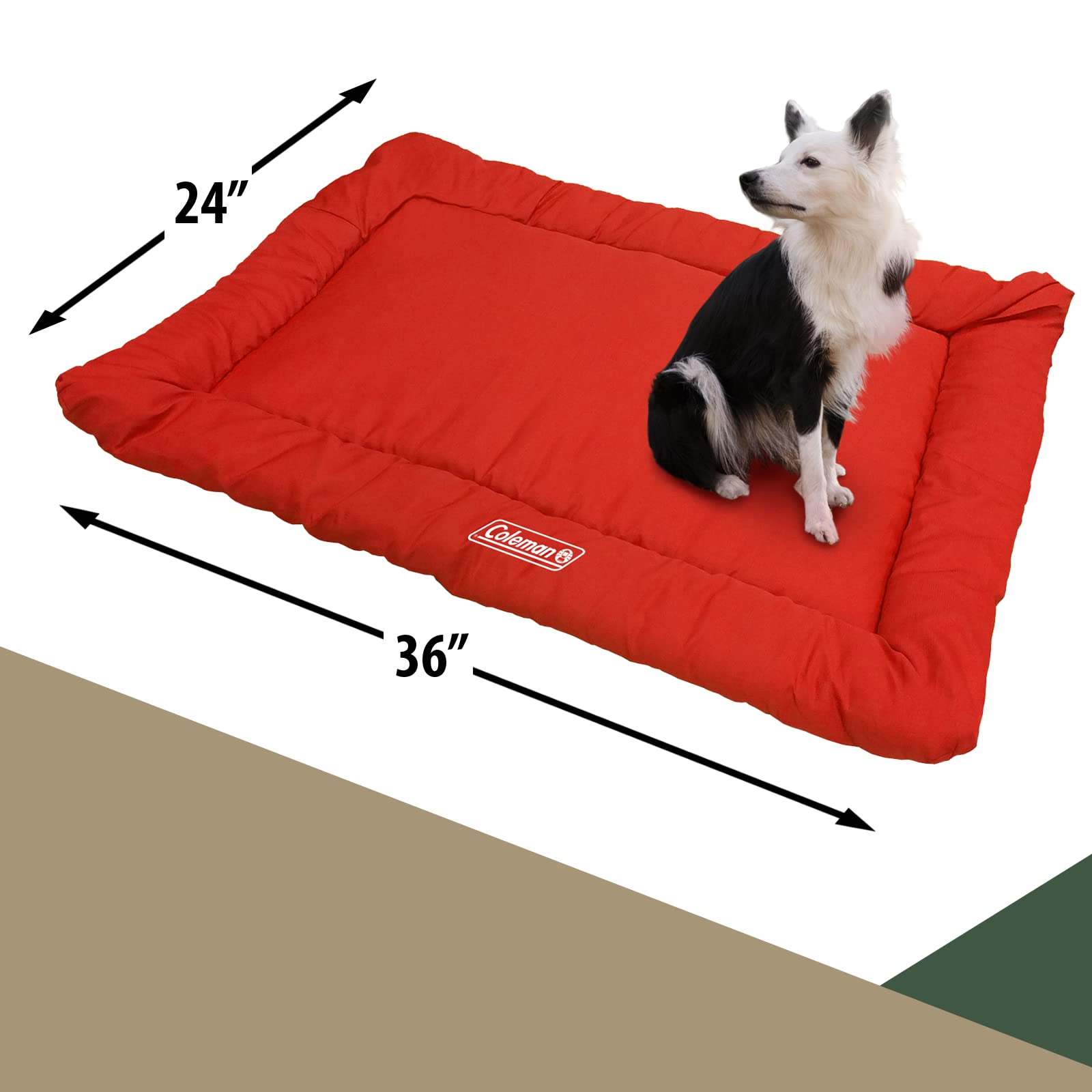 Coleman cama-perro-lavable-maquina, limpieza rápida tras viajes.