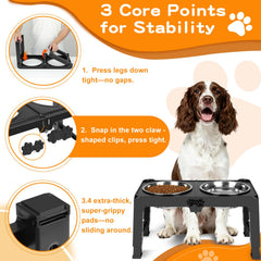 COMESOON altura ajustable para perros medianos y grandes