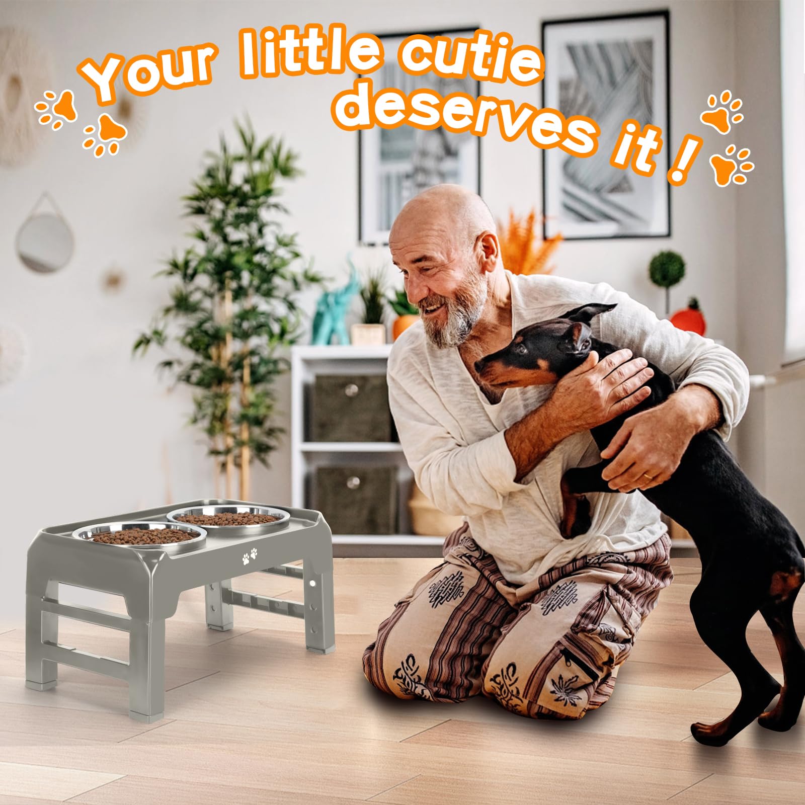 COMESOON cómodo para perros de distintos tamaños gracias a la altura ajustable